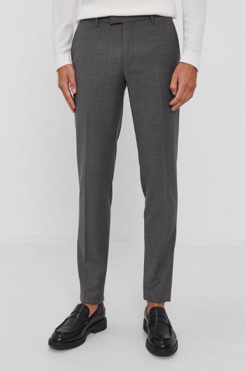 Kalhoty Drykorn Piet pánské, šedá barva, jednoduché