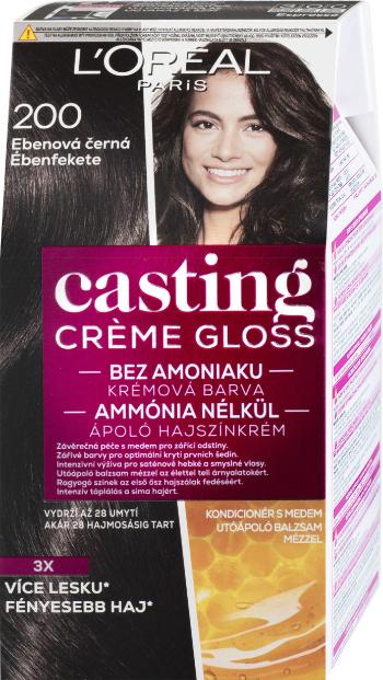 L'Oréal Paris Casting Crème Gloss 200 Ebenová černá