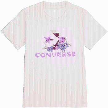 Converse STAR CHEVRON ABSTRACT FLOWERS TEE Dámské tričko, růžová, velikost M