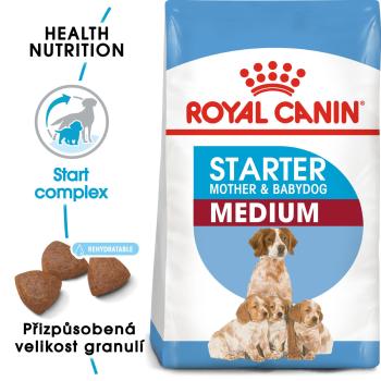 Royal Canin MEDIUM STARTER - granule pro březí nebo kojící feny a štěňata - 4kg