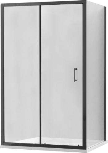 MEXEN/S APIA sprchový kout 95x80 cm, transparent, černá 840-095-080-70-00