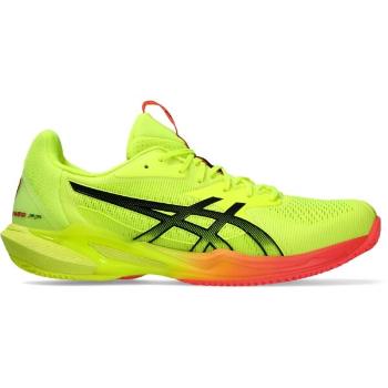 ASICS SOLUTION SPEED FF 3 CLAY PARIS Pánská tenisová obuv, reflexní neon, velikost 42