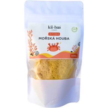 kii-baa® organic Natural Sponge Wash přírodní mořská mycí houba 10-12 cm 1 ks