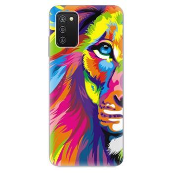 Odolné silikonové pouzdro iSaprio - Rainbow Lion - Samsung Galaxy A03s