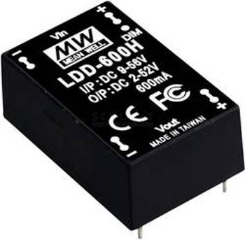 LED driver konstantní proud Mean Well LDD-1500H, 1500 mA, 2 - 46 V/DC