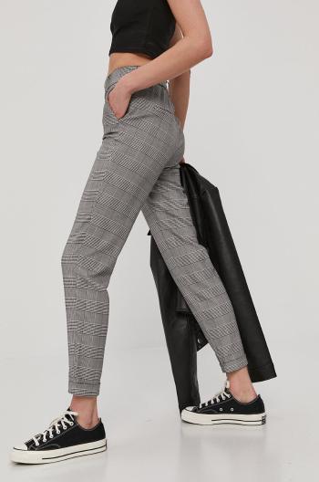 Kalhoty Vero Moda dámské, černá barva, jednoduché, medium waist