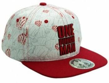 Kšiltovka ONE PUNCH MAN Snapback Beige & Red Punches
