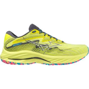 Mizuno WAVE RIDER 27 Pánská běžecká obuv, reflexní neon, velikost 42