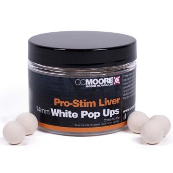 Cc moore plovoucí boilie pro-stim liver white pop ups 14 mm 45 ks