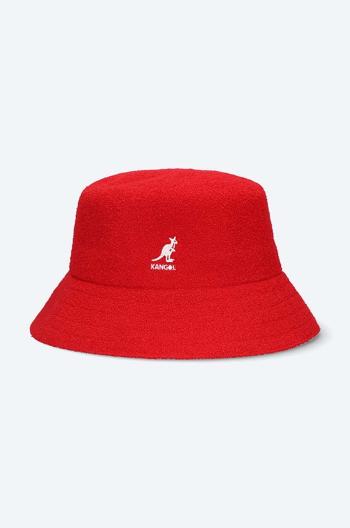 Klobouk Kangol Bermuda Bucket červená barva, K3050ST.SCARLET-SCARLET