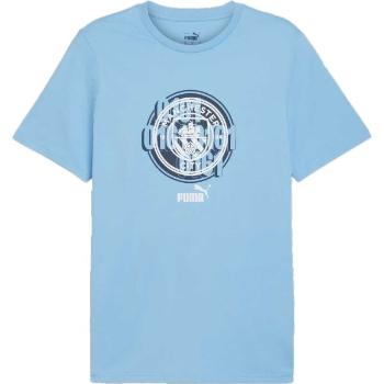 Puma MANCHESTER CITY FC FOTBAL CULTURE TEE Pánské triko, světle modrá, velikost