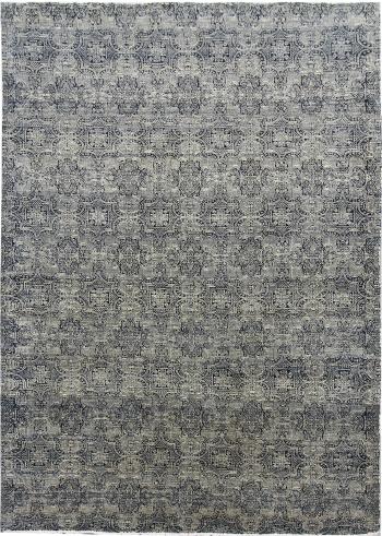 Diamond Carpets koberce Ručně vázaný kusový koberec Diamond DC-JK 1 SILVER/BLACK - 305x425 cm Šedá