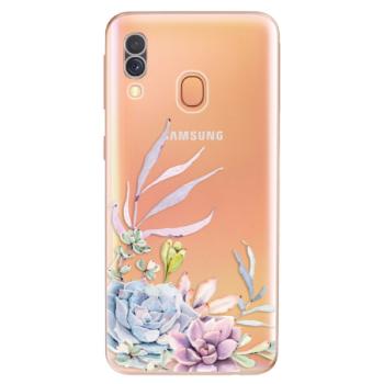 Odolné silikonové pouzdro iSaprio - Succulent 01 - Samsung Galaxy A40