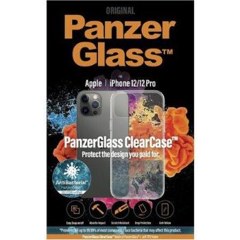 Pouzdro PanzerGlass ClearCase Antibacterial na Apple iPhone 12/12 Pro čiré