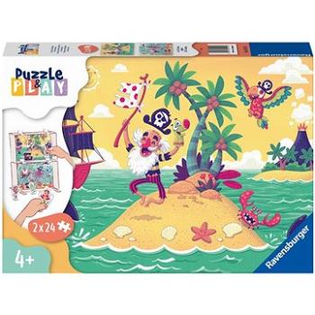 Ravensburger 055913 Puzzle & Play Pirátské dobrodružství 2x24 dílků (4005556055913)