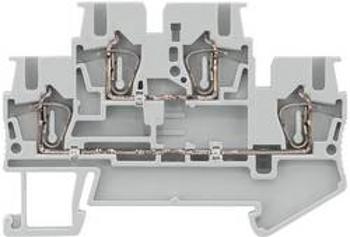 Dvojitá svorka přípojka s pružinovým protitahem Siemens 8WH20200AF00, šedá, 50 ks