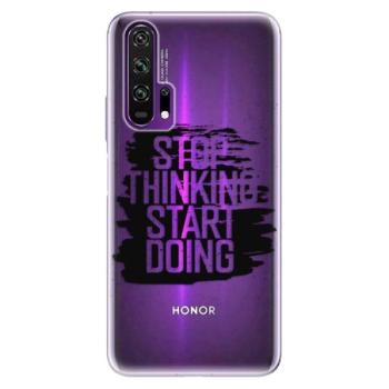 Odolné silikonové pouzdro iSaprio - Start Doing - black - Honor 20 Pro