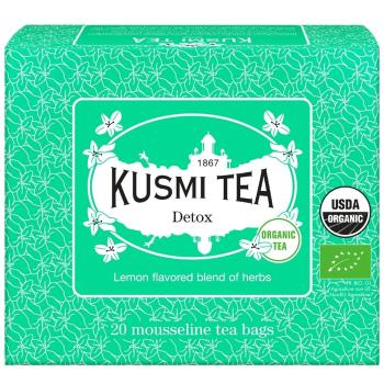 Zelený čaj DETOX Kusmi Tea 20 mušelínových sáčků