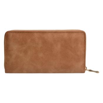Světle hnědá koženková peněženka - 10*19 cm JZWA0110
