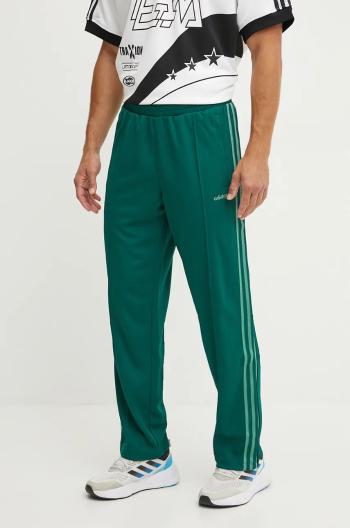 Tepláky adidas Originals zelená barva, vzorované, IX9627