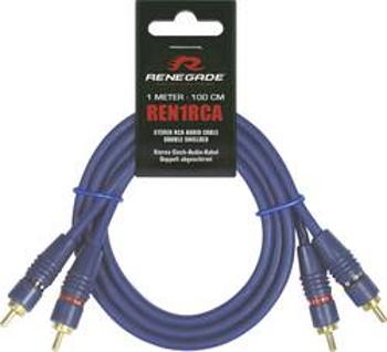 Cinch kabel Renegade Ren1RCA, 1.00 m, modrá