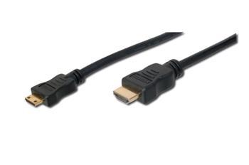 Crono kabel propojovací HDMI- micro HDMI v1.4 - audio/video, ethernet, 2x samec, pozlacený, 1.8 m