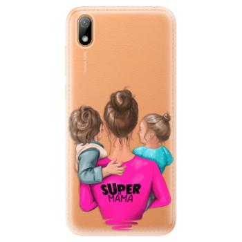 Odolné silikonové pouzdro iSaprio - Super Mama - Boy and Girl - Huawei Y5 2019