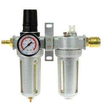 GEKO Regulátor tlaku s filtrem a manometrem a přim. oleje, max. prac. tlak 1,0MPa (G03161)