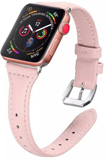 4wrist Kožený řemínek pro Apple Watch - 38/40/41 mm - Pink