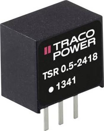 DC/DC měnič napětí do DPS TracoPower TSR 0.5-24120, 24 V/DC, 12 V/DC, 500 mA, Počet výstupů 1 x