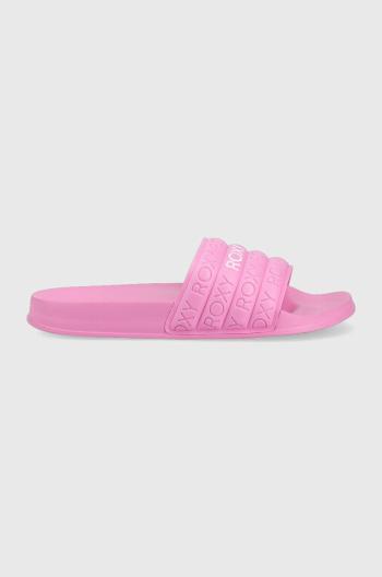 Pantofle Roxy dámské, růžová barva