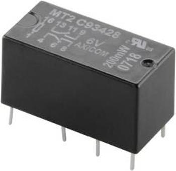 Signálové relé MT2, 2 A, 2 přepínací kontakt (zdvojené kontakty) 12 V/DC TE Connectivity C93418