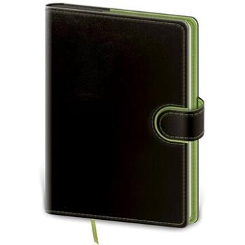 Zápisník Flip L tečkovaný černo/zelený (8595230647030)