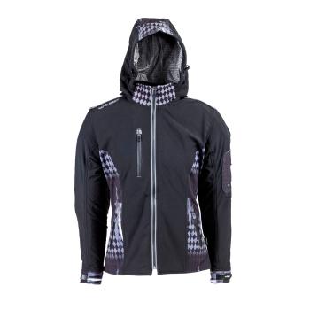 Dámská softshell moto bunda W-TEC Pestalozza  černo-šedá  L