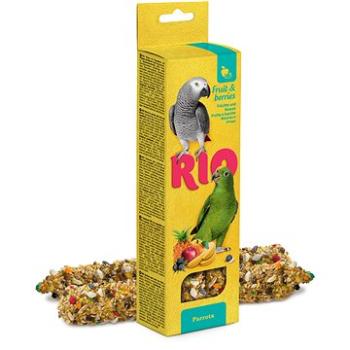 RIO tyčinky pro velké papoušky s ovocem 2 × 90g (4602533784370)