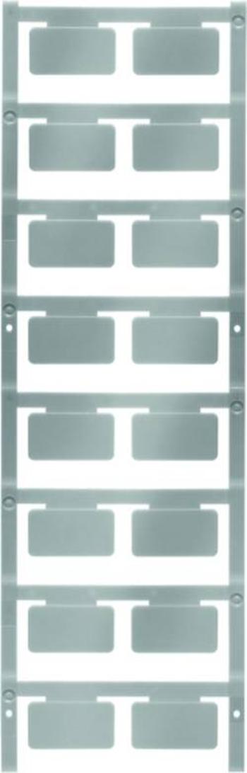 Device markers, MultiCard, 15 x 27 mm, Polyamide 66, Colour: Silver Weidmüller Počet markerů: 80 CC 15/27 MC NEUTRAL SIMnožství: 80 ks