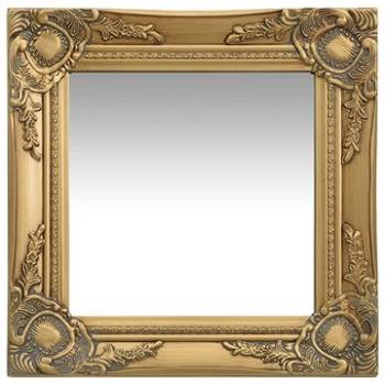 Nástěnné zrcadlo barokní styl 40 x 40 cm zlaté (320305)