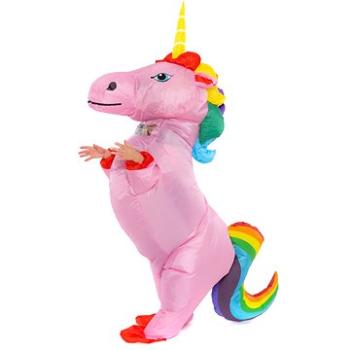 Nafukovací kostým pro děti Pink Unicorn with rainbow tail (HRAbz25273)