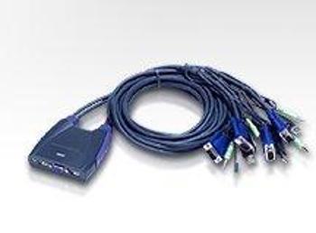 Aten CS-64US DataSwitch elektronický 4:1 (kláv.,VGA,myš,audio) USB, CS-64US