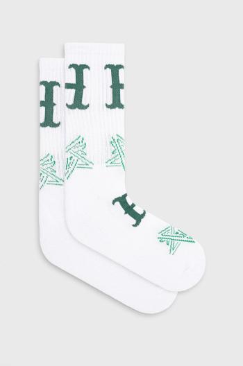 Ponožky HUF X Trasher pánské, bílá barva