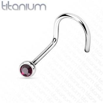 Šperky4U Piercing do nosu - TITAN - TIT1025-A