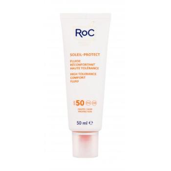 RoC Soleil-Protect High Tolerance Comfort Fluid SPF50 50 ml opalovací přípravek na obličej poškozená krabička na všechny typy pleti