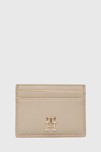 Peněženka Tommy Hilfiger béžová barva, AW0AW15751