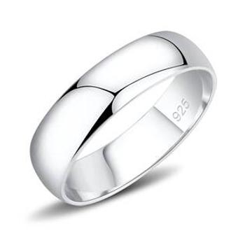 Šperky4U Stříbrný prsten šíře 5 mm - velikost 57 - AL-0099-57