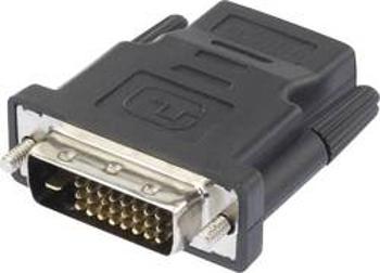 HDMI / DVI adaptér Renkforce [1x HDMI zásuvka - 1x DVI zástrčka 24+1pólová], černá