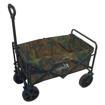 Cattara 13704 Kempingový vozík skládací Trogir Army, 104 x 86 x 55 cm