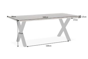 Jídelní stůl TALOS Dekorhome 160x90x77 cm