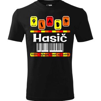 Tričko Hasič 100% - pánské (Velikost: 2XL, Barva trička: Černá)