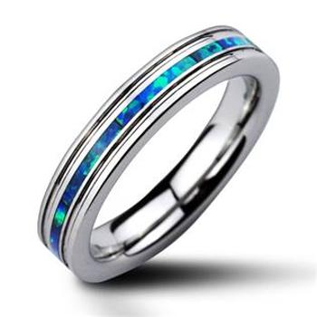 NUBIS® NWF1022 Dámský snubní prsten s opálem - velikost 52 - NWF1022-52