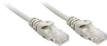 Síťový kabel RJ45 LINDY 48367, CAT 5e, U/UTP, 10.00 m, šedá